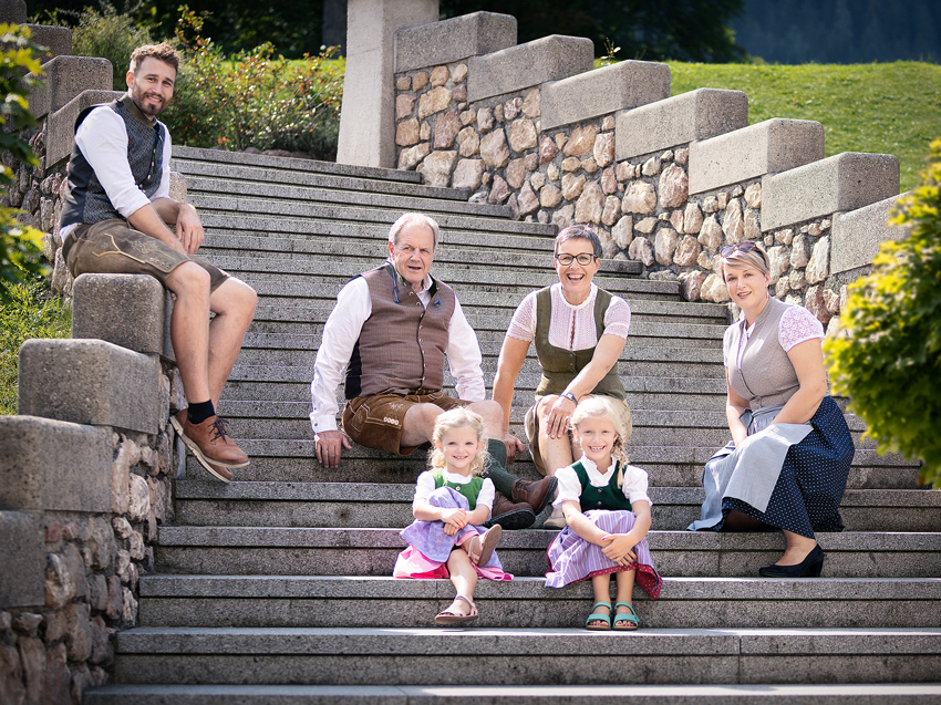 Drei Generationen der Familie Bacher auf einem Bild. (Foto: Heinz Peterherr)