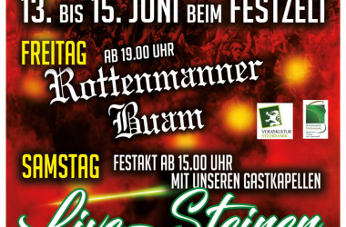  13.-15. Juni: Jubiläumsfest zum 130-jährigen Bestehen der Musikkapelle Ardning 