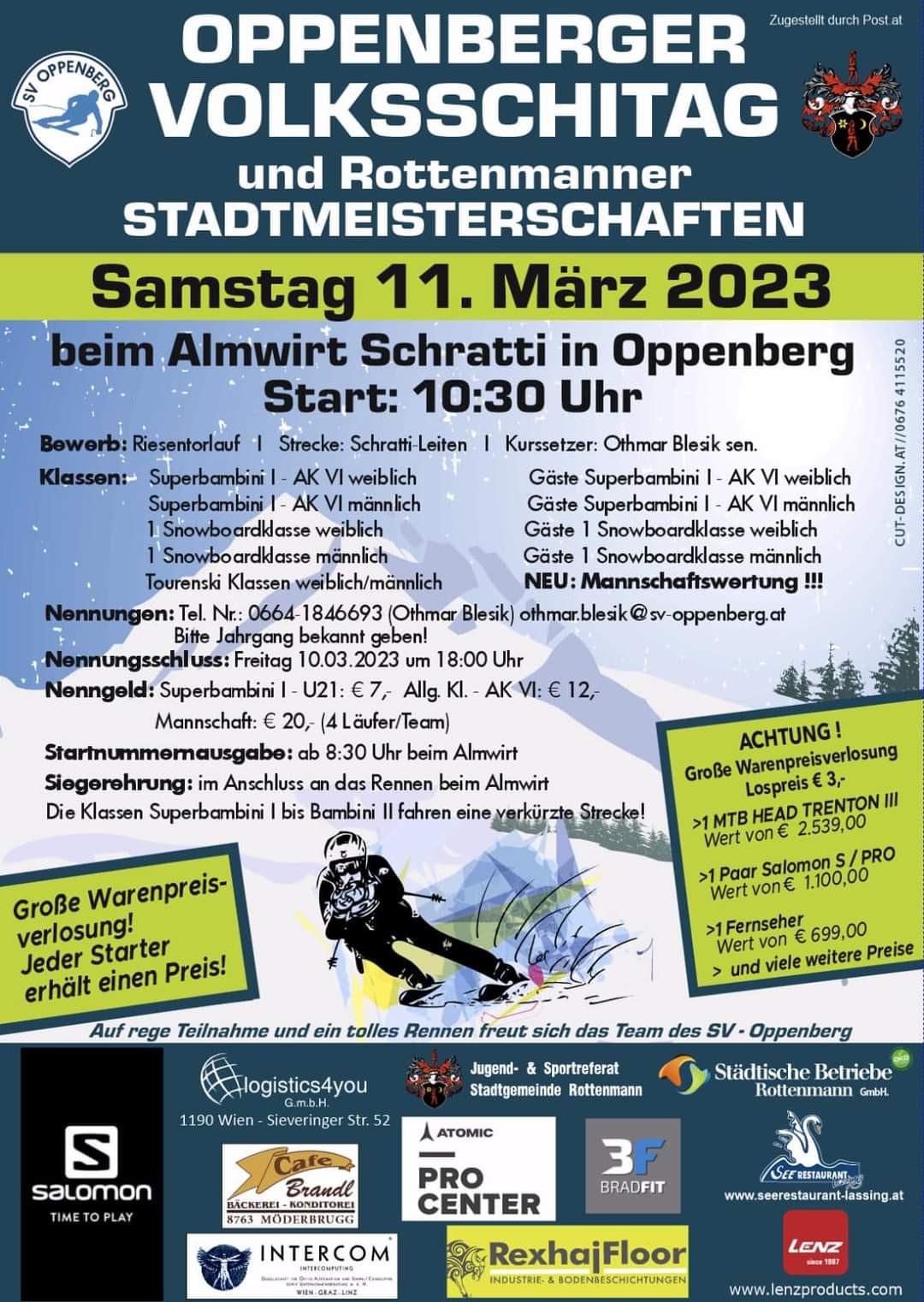 Oppenberger Volksschitag und Rottenmanner Stadtmeisterschaften 