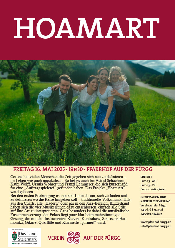 "HoamArt" im Pfarrhof auf der Pürgg