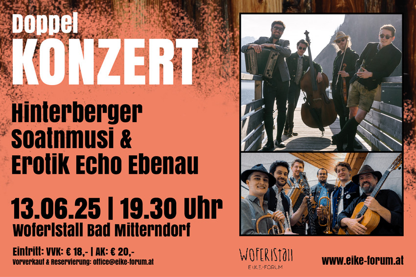 HinterbEEErger Doppelkonzert – Ebenau trifft Mitterndorf