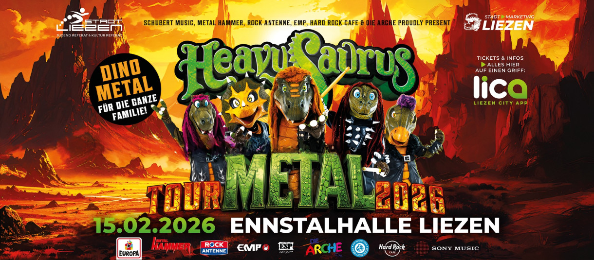 Neue VeranstaltungHEAVYSAURUS - Metal Tour 2026