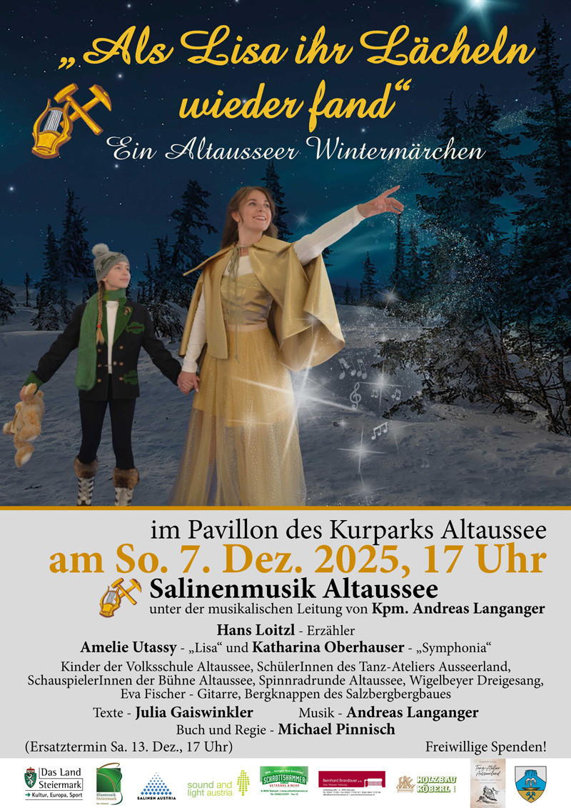  Kinderoper: „Als Lisa ihr Lächeln wieder fand“ – ein Atausseer Wintermärchen
