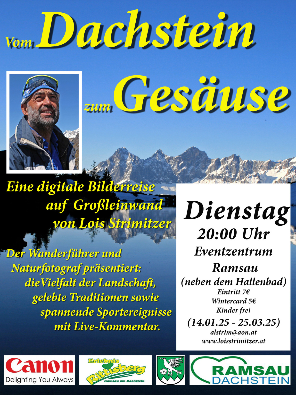 Diavortrag- Vom Dachstein zum Gesäuse 