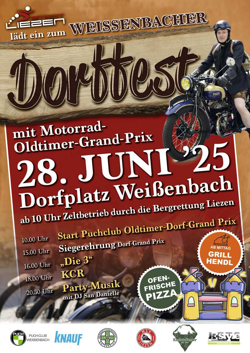 Weißenbacher Dorffest mit Oldtimer-Grand-Prix 