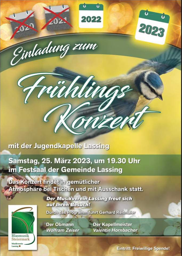 Frühlingskonzert der MK Lassing 