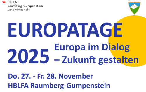 Die Europatage Raumberg-Gumpenstein 2025
