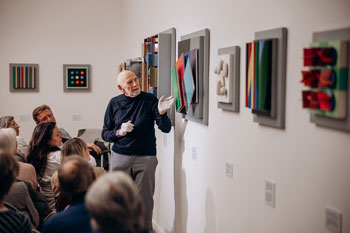 Das Museum Stift Admont startete mit einer Vernissage des steirischen Künstlers und Zeitzeugen  Gustav Zankl in die diesjährige Museumssaison. (Foto: Christoph Draxl)