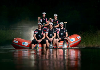 Das Österreichische Nationalteam vom Verein  Rafting Sport Salzatal aus Wildalpen (Foto: ZEM Photoart)