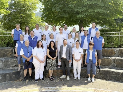 Das engagierte Team der Schladminger Bruderlade rund um Einsatzleiter Reinhard  Kornberger M.Sc. und Verwaltungsdienstleiterin Mona Dorrer (beide erste Reihe Mitte)