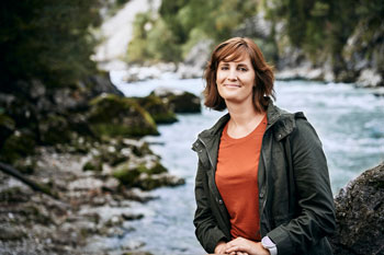 Jaqueline Egger ist Geschäftsführerin des Tourismusverbandes Gesäuse. (Foto: Thomas Sattler)