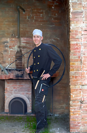 Rauchfangkehrer Lehrling Leon (Foto/Text: Textsinn Bettina Gruber)