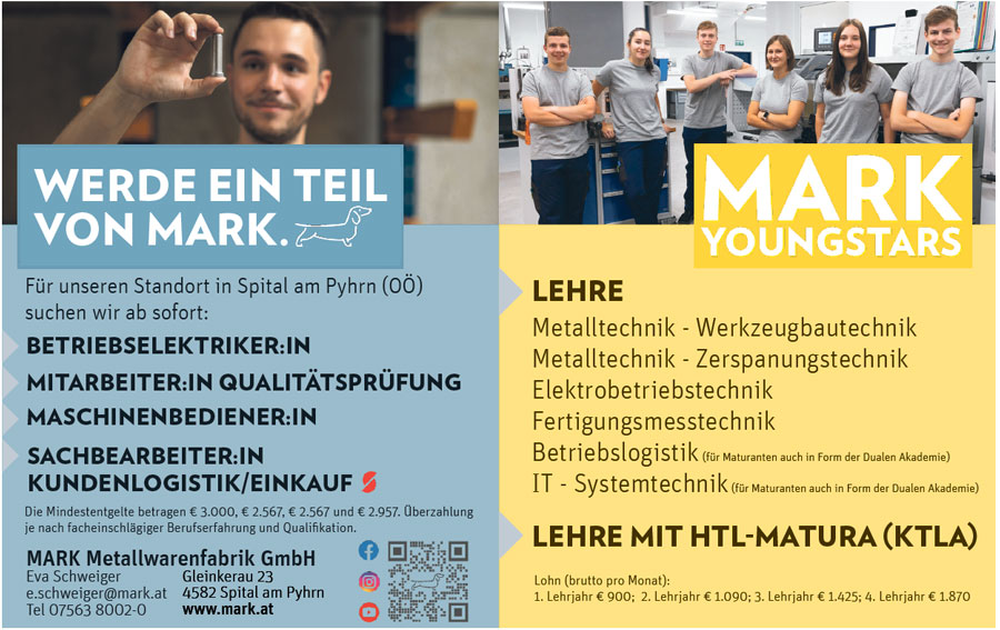 Mark Jobs Lehrstellen