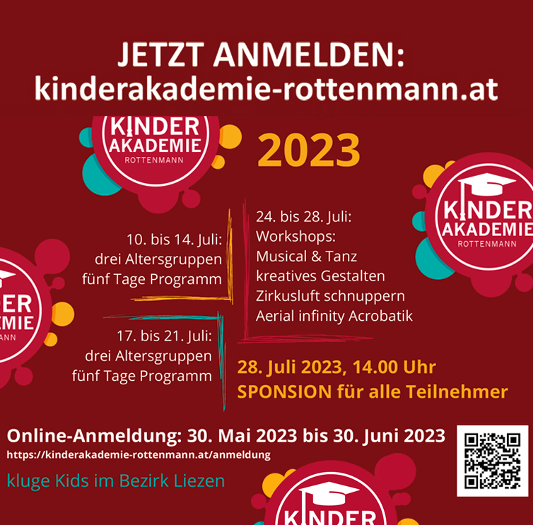 Jetzt zur Kinderakademie anmelden!