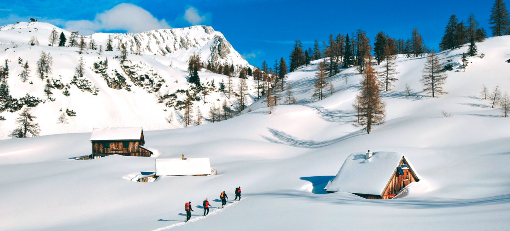 Skitourengenuss über dem Steirersee