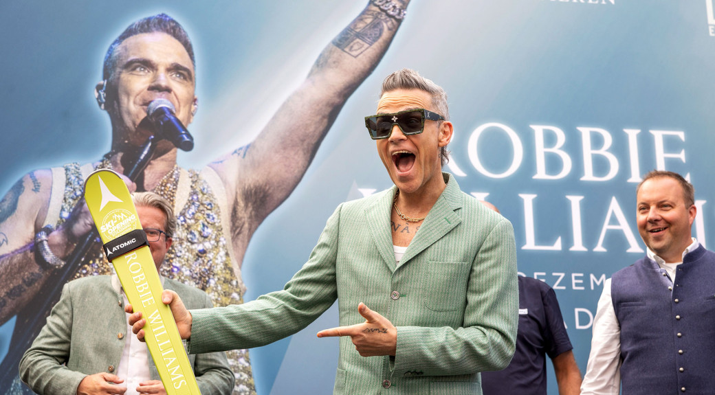 Megastar Robbie Williams ist der Hauptact des diesjährigen Ski-Openings.