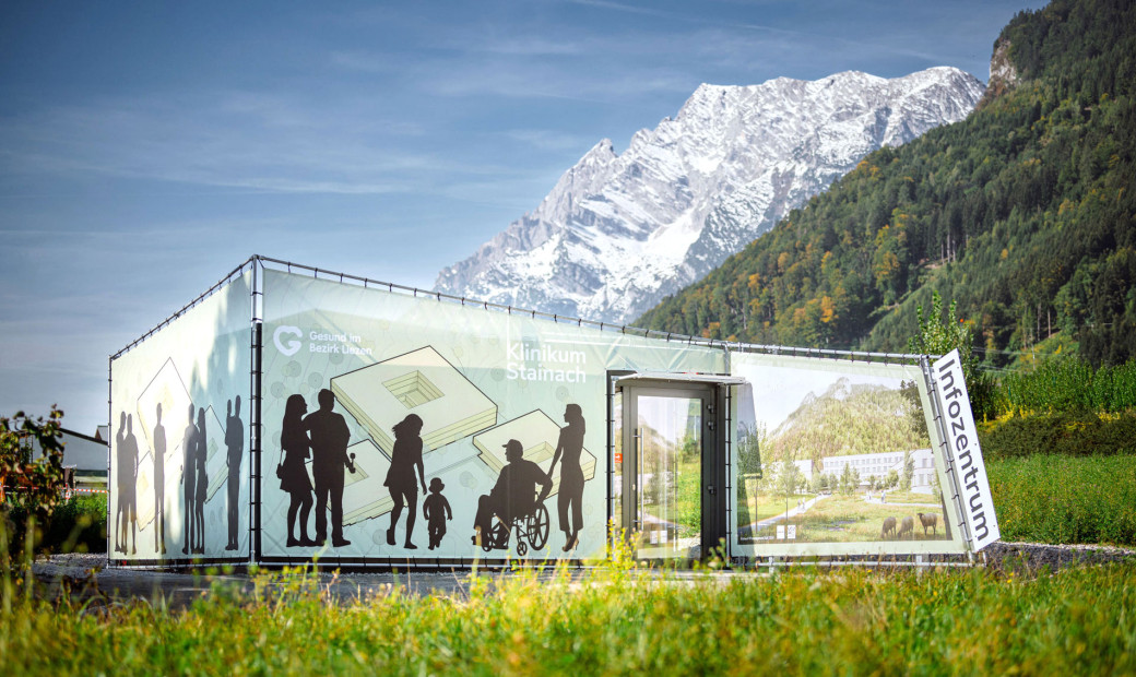 Neues Infozentrum zum Klinikum Stainach