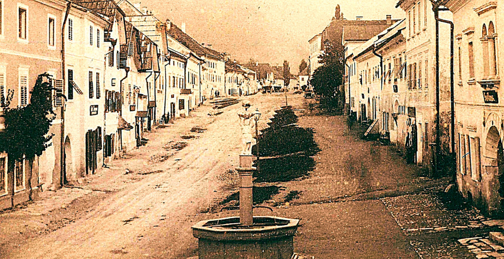 In der Unteren Hauptstraße in Rottenmann stand bis vor 1900 einer von acht Auslaufbrunnen in der Innenstadt.