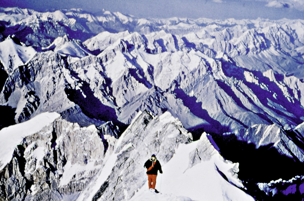 Hanns Schell 1975 am Gasherbrum I, der ersten steirischen 8.000er-Besteigung.