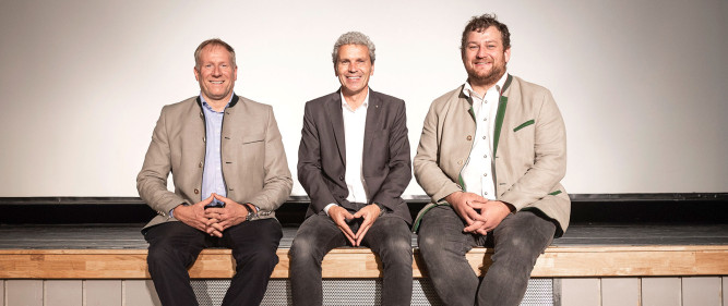 V.l.: Peter Überbacher, Friedrich Kaltenbrunner und Ulrich Matlschweiger bilden den Vorstand des Tourismusverbands Gesäuse.