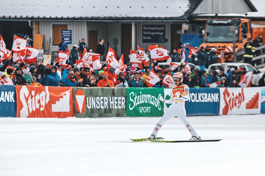 Impression vom letzten Skiflugweltcup am Kulm.