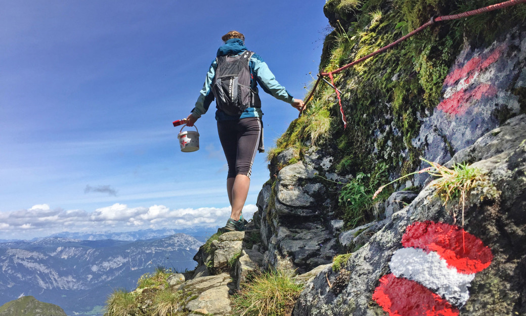 Alpine Gesellschaft Krummholz:  Ein kleiner Verein, der sich um  Bergwege bemüht