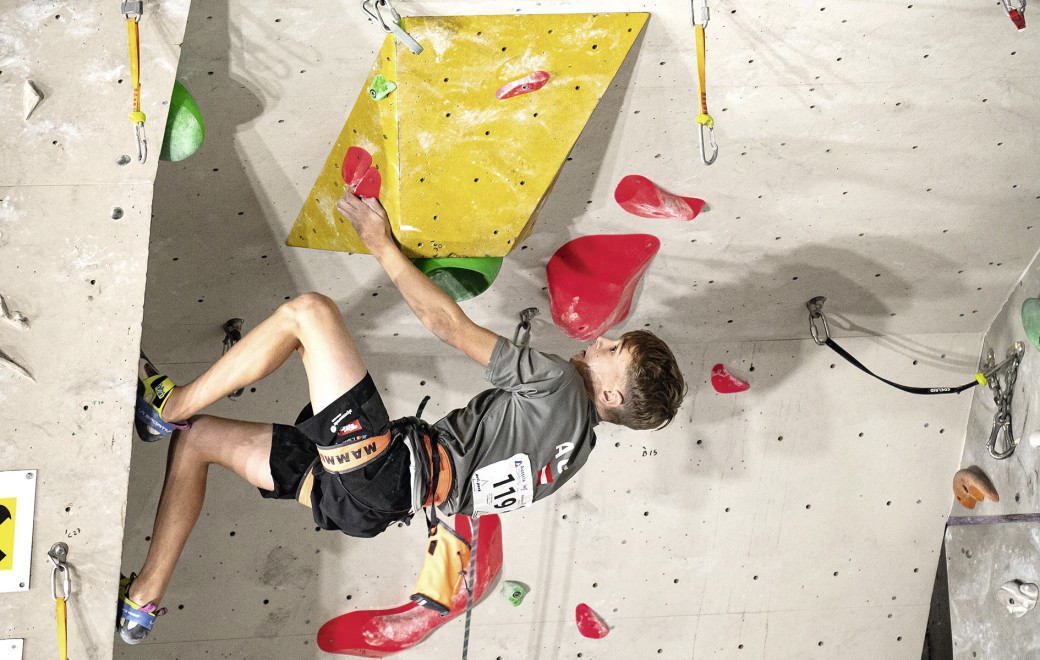 Simon Petter erklettert den Staatsmeistertitel