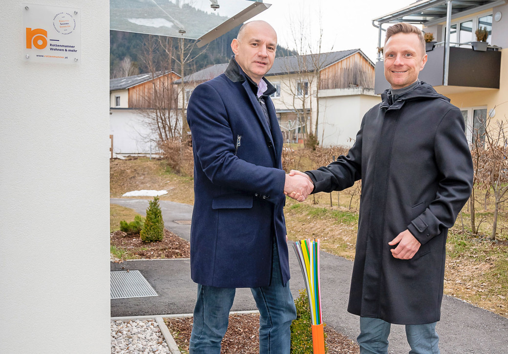 V. l.: RML-Infrastruktur-Geschäftsführer Johannes Gungl und Rottenmanner-Vorstand Mario Kleissner freuen sich getroffene Vereinbarung.