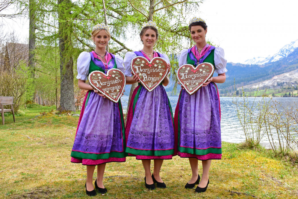 V. l.: Prinzessin Katharina Raich, Königin Petra Ladreiter und Prinzessin Simone Wiesauer repräsentieren nun ein Jahr das Ausseerland-Salzkammergut.