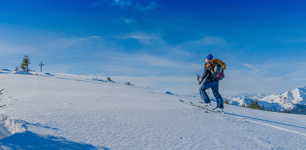 Skitour im Angesicht des Kaiserschilds