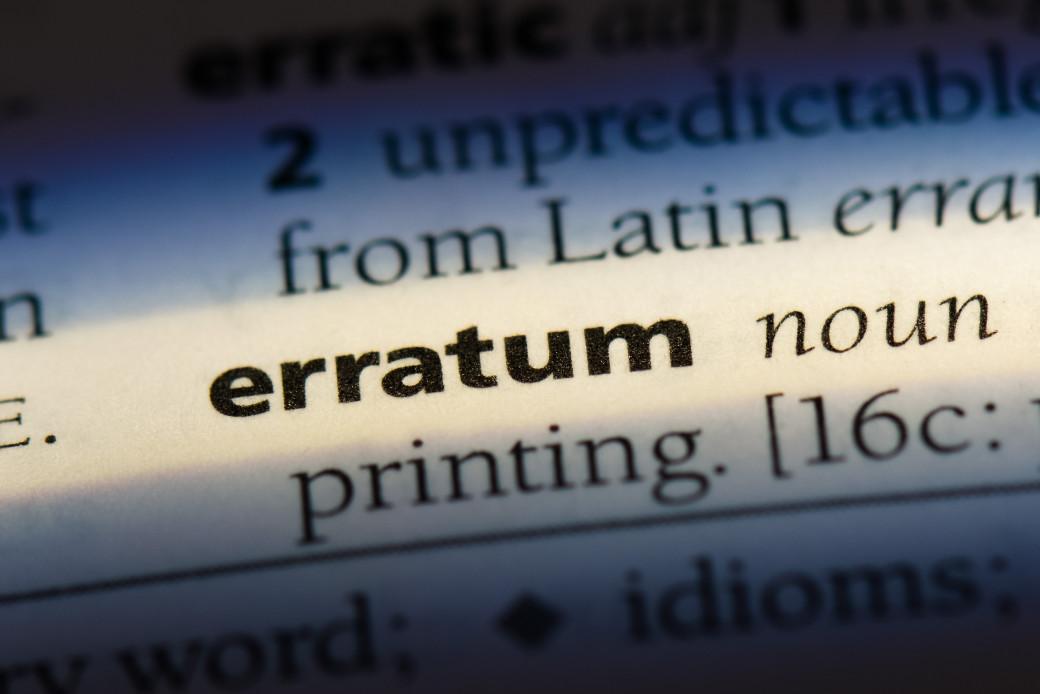 Erratum