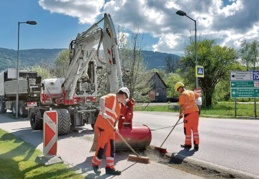 Fahrbahnsanierung auf der Glattjochstraße